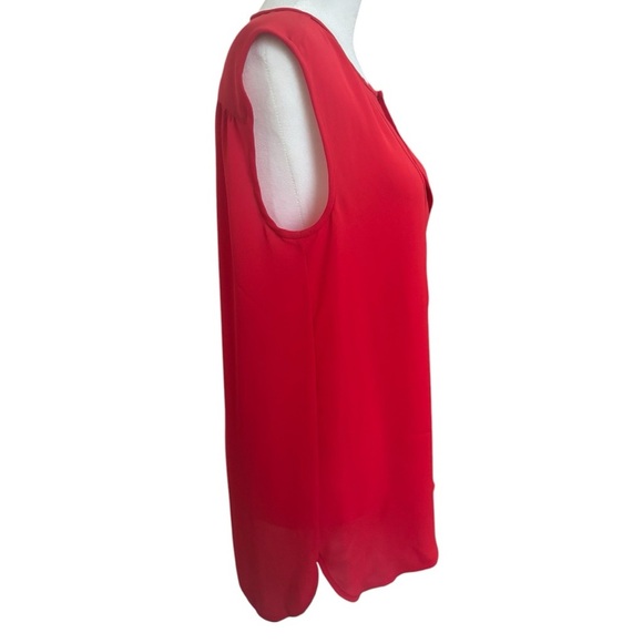 J.Crew Red Drapey Keyhole Top - Picture 4 of 8